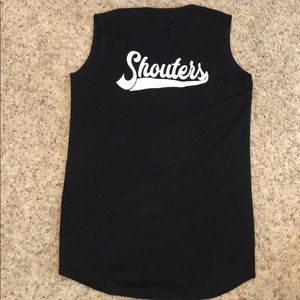 Twist & Shout shouters Black sleeveless jersey
